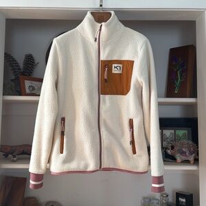 Kari Traa 🐑 Rothe Midlayer Fleece Jacket - Natural White - Size Small